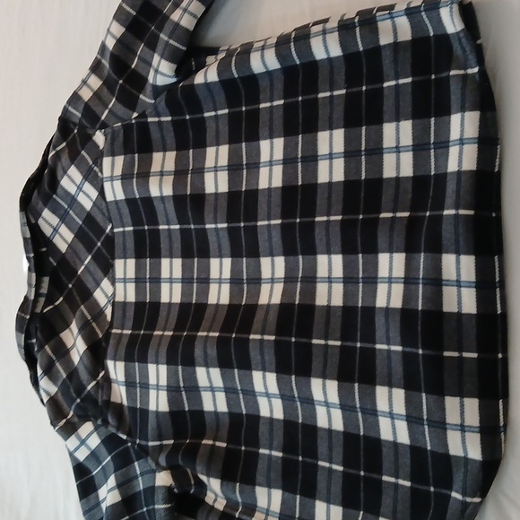 Plaid Lined Button-Up Shirt Jacket - Picture 6 of 7